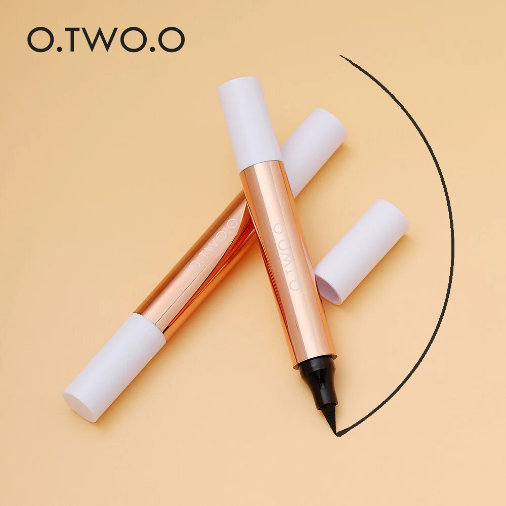 mainimage5O-TWO-O-8pcs-Liquid-Eyeliner-Stamp-Black-Eyeliner-Pencil-Long-lasting-Waterproof-Easy-to-Wear