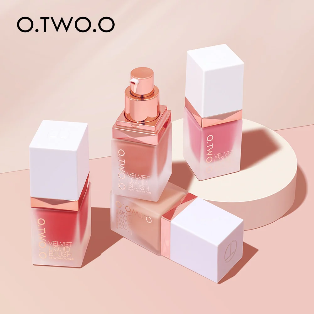 mainimage5O-TWO-O-Liquid-Blush-Face-Blusher-4-Color-Natural-Rouge-Long-lasting-Makeup-Blush-Peach