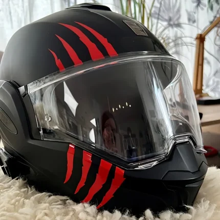 Motorcycle Helmet Decal - Scratch-Resistant & Customizable, Easy Apply & Remove