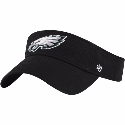 New Men's Philadelphia Eagles '47 Black Clean Up Visor
