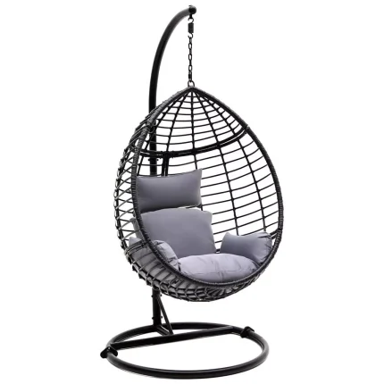 SereneLifeWicker Rattan Swing Chair-Washable Nonslip Soft Swing Chair Cushion