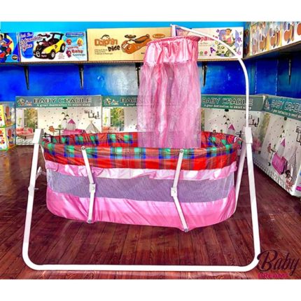 Swing Cot Cradle Dual Stands Support along with Mosquito Net BD-2DX / Baby Jhula Swing Cot Cradle Dual Stands Support along with Mosquito Net