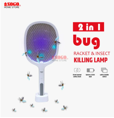 Sogo 2 In 1 Rechargeable Mosquito Killer Racket (JPN-396)