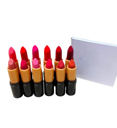 Pack Of 12 Matte Lipstick Multicolour Box