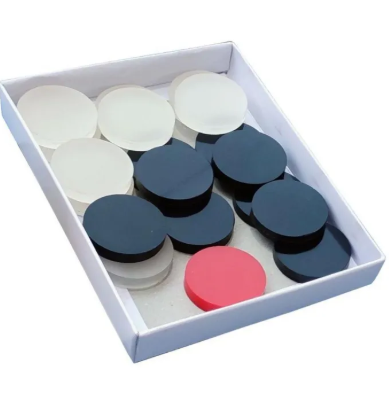 Carrom Bord Pieces - Coins - Goti - Set of 19 Pieces - 4mm