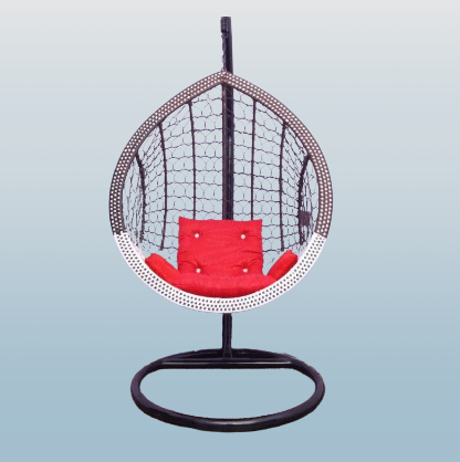 New Single Hanging Swing Chair Jhoola with Stand, Cushion Set – / MUGHAL STAR STEEL FURNITURE
