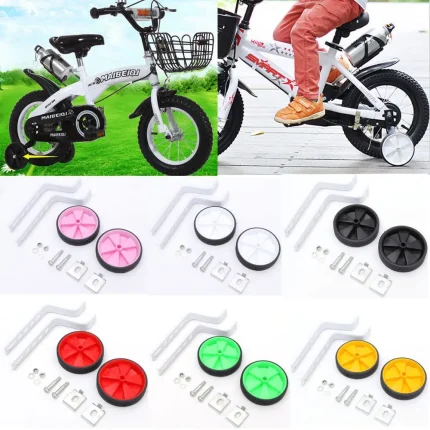 Bicycle Training Wheel 12 inch, 14, 16, 18, 20 Cycle Supporting Wheels Adjustable cycle Wheels Bike Side Wheels Training Balance Small Wheels Prefect For kids bike Studying