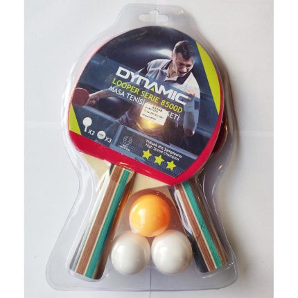 Table Tennis Rackets pack of 2 , Ping Pong Racket Pack with 3 Free Balls - Table tennis