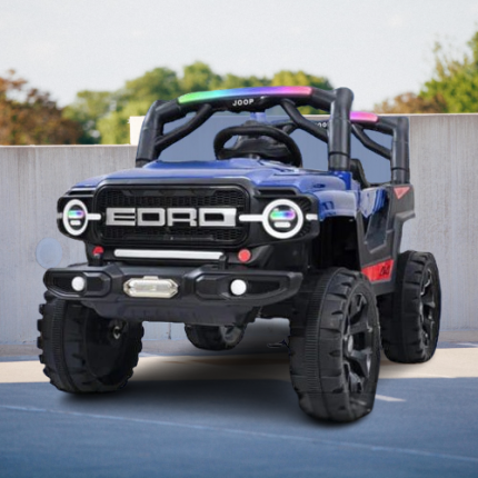 New Beautiful Battery Operated Electric Jeep With Music - Blue