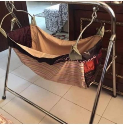 Baby Iron Rod Swing Cradle – Baby Jhoola with Jhooli