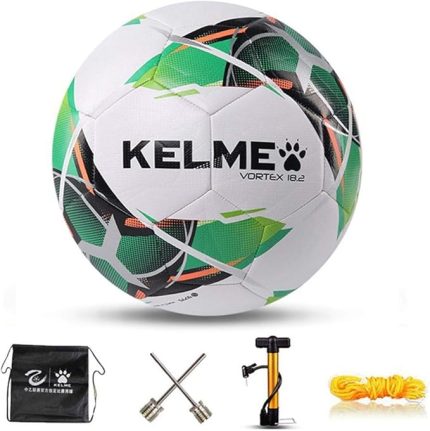 KELME Kids Sturdy Soccer Ball Size 3/4/5, Practice Kicker Team Football, Boys Girls Indoor and Outdoor Training, Inflate with Pump and Needle