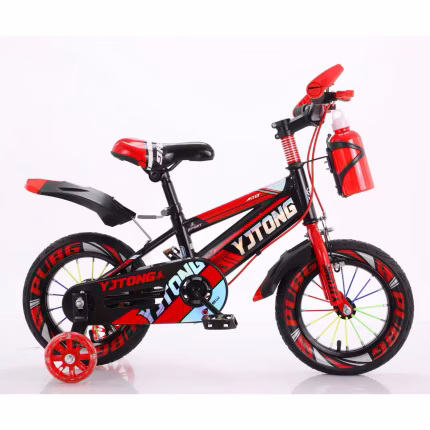 Bicycle for Boys Girls Aged 4-8 Years 12 Inch Ordinary Pedal Type Steel Frame Aluminum Fork