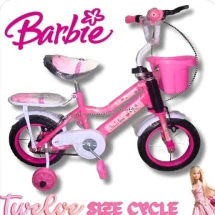 New 12 numbar Bicycle For Boys & Girls – Age Group 3-6 Years Kids (Baby Pink)