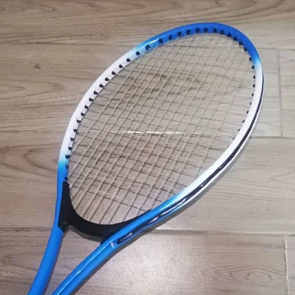 New 20-Inch Beginner Tennis Racket - Red & White, Durable Iron Frame, Dense Stringing for Powerful Shots, Lightweight Design for Easy Handling, Perfect for Indoor & Outdoor Play