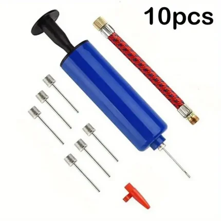1pc PE Material Flexible Hose Ball Pump - Portable Hand Inflator for Basketball, Football, Volleyball - Durable Air Push Pump with Easy-Grip Handle