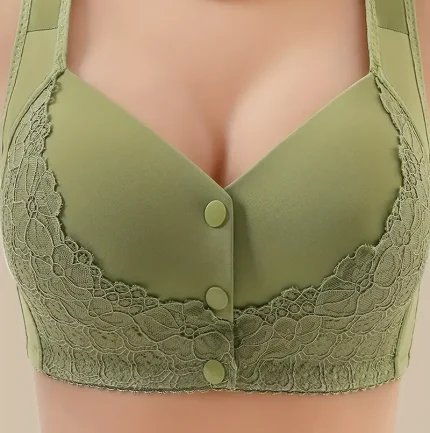 Women Bra Front Open Thin Comfortable Breathable Soft Bra Without Steel Ring Thin Section Type Mom Breathable Brassie Women Bra Push Up Autumn Winter Lace Bras Underwear