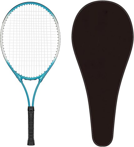 New Tennis Rackets,27 Inch Youth Adult Recreational Tennis Racket with a Lightweight Frame and Durable Strings, Suitable for Beginner and Intermediate Level Tennis Players