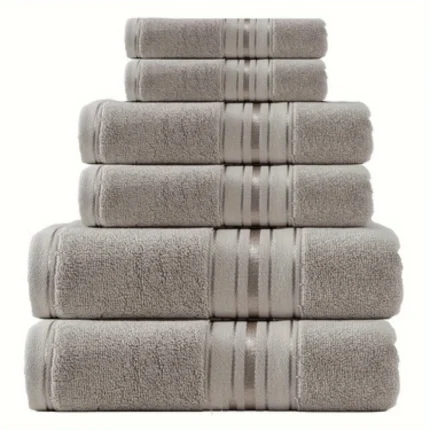 Pure Class A Face Towel Chest Bath Towel Square Soft Absorbent 2 Square Towel +2 Towel +2 Bath Towel Six-Piece Set