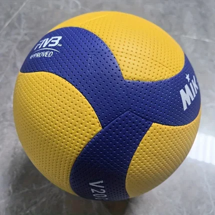 1pc Size 5 Volleyball - Durable PU Material, Blue/Yellow "V200W" Texture, Perfect for Indoor & Outdoor Training & Competition, Training Volleyball | Vibrant Design | Durable PU Volleyball, Volleyball Training Equipment