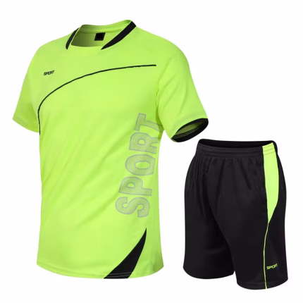 Adult Children Football Jerseys Men Boys Girls Soccer Sets Shorts Sleeve Kids Football Uniforms Soccer Fitness Tracksuit Suits