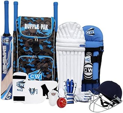 Tournament Adult Cricket Full Set Sports Complete Set Wooden Bat Kit Bag Complete Cricket Kit Kashmir Willow Bat Full Size Senior