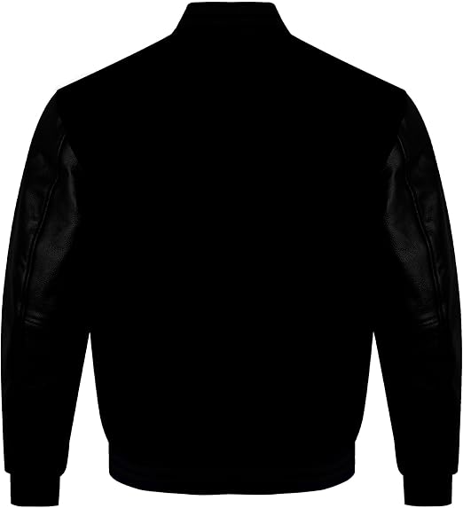 New Men's College Varsity Jacket – Wool Leather Letterman Bomber
