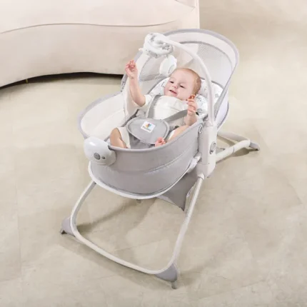 Mastela 4in1 Baby Bassinet & Swing Monkey Grey