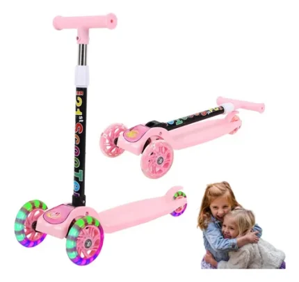 New Premium Foldable 3-Wheel Kick Scooty for KIds – Adjustable Height, Lightweight & Durable Ride