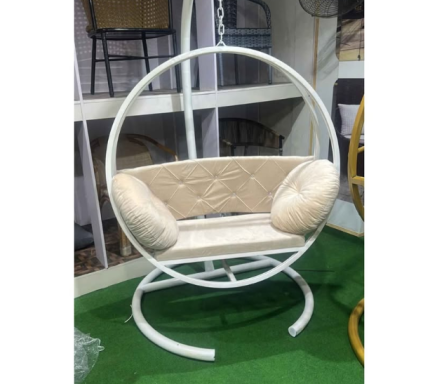 Modern Ergonomic Garden Chairs Luxury Rattan White Upholstery Comfortable Garden Chairs French Swing Sillas Salon Furnitures
