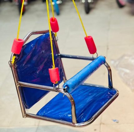 Single Seat Iron Swing With Front Rod safety & Poshish Foam Seat