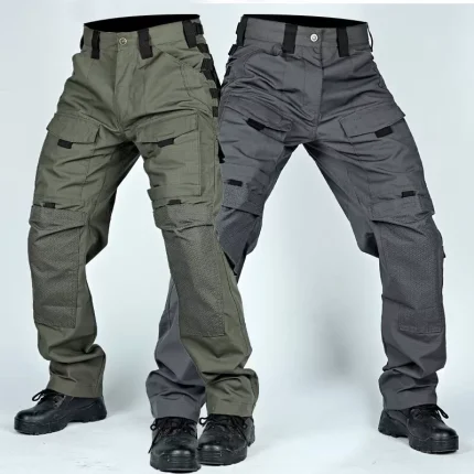 New Tactical Cargo Pants Mens Multi-Pockets Wear-resistant Trousers Outdoor Training Hiking Fishing Casual Loose Pants Male