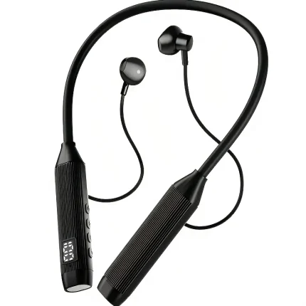 Digital Display Wireless Earbuds | 20-Hour Battery & Volume Indicator | Type-C Charging | 10m Range & 5.4 Technology