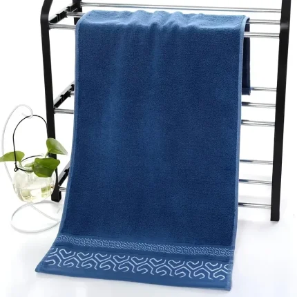 1pc Towel, 3 Color Options (Blue/Gray/White