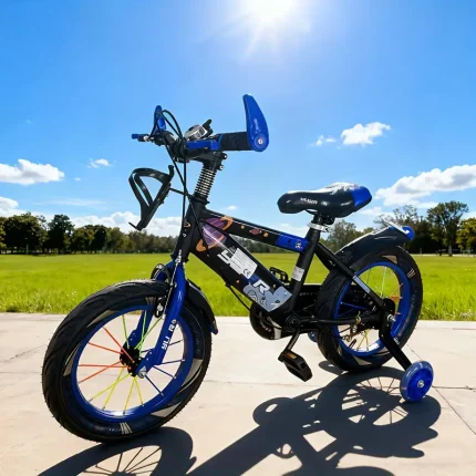 Kids' All-Terrain Bicycle with Training Wheels & Water Bottle Holder - Sturdy Frame, Adjustable Seat & Handlebars, 35.56cm Wheels, 3810.18 KG Capacity