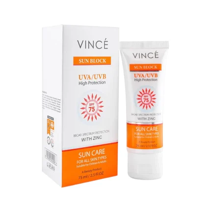 VINCE SUNBLOCK EXTRA SUN PROTECTION & SUN CARE SPF75 75 ML – Al-Fatah