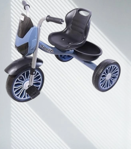 L'AMOUR Kids Tricycle (605), 3-Wheel Design, Ages 2-5 Years, Safe and Stable First Bike (Blue)