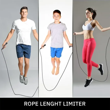 Lightweight Jump Rope For Fitness And Exercise - Adjustable Jumping Ropes With Plastic Handles - Tangle-Free Skipping Rope 2.8M
