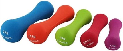 Neoprene Coated Dumbbells Pair - Weight: 1 kg - Premium Quality Home Gym and Fitness Product by LiveUp - Designed For Girls