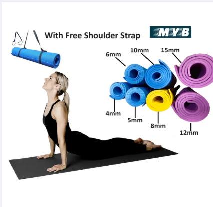 6mm Yoga Mat for Women and Men- Anti Slip