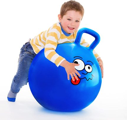 Hopper Ball For 7 to 12 Year Kids Jumping Hopping Ball, Exercise Ball Bouncing Ball with Handle and Air Pump for Outdoors Sports School Games Exercise ,Best Birthday Gift