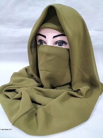 Plain Niqab Ready to Wear –