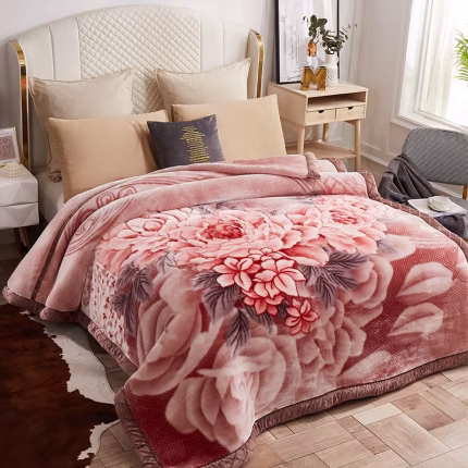1pc of Thickened Fast-Heating Blanket / Plush Thickened Warm Winter Fleece Blanket / Milk Velvet Sofa Blanket / Office Blanket / Suitable for Bedroom, Dormitory, Sofa, Office