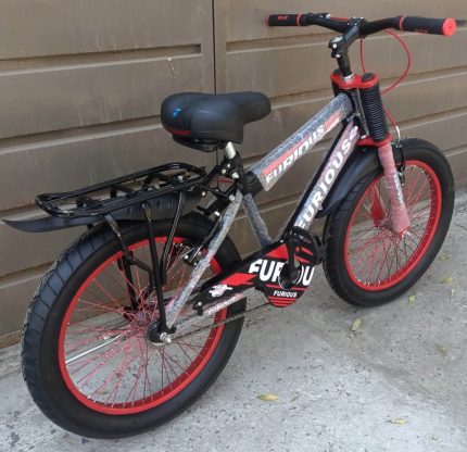 New 20 Inches with Carrier, Cycle for Kids for 7-12 Years Age boys and girls with Hi-Ten Steel Frame,