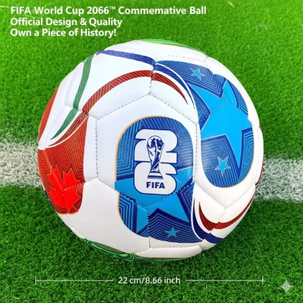 Official Soccer Ball Design for The 2026 FIFA World Cup - Sturdy for Outdoor Training And Matches | Ideal Gift for Game Day with Improved Control And Suitable for All Weather Conditions