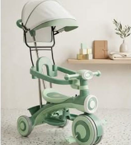 Baby Tricycle With Canopy - Green