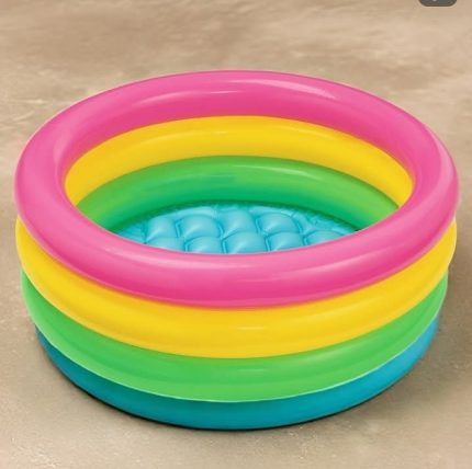 INTEX Inflatable 3 Ring Swimming Pool For Children 3 ft x 8.5in