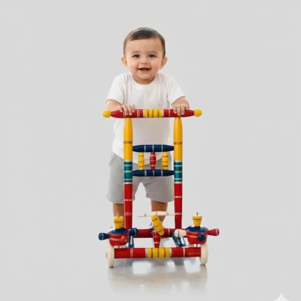 Wooden Baby Walker for Toddlers,