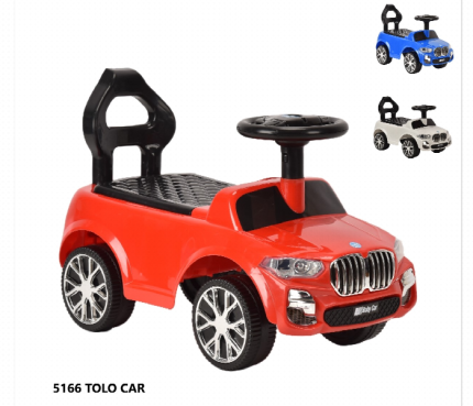 Pink ABS Plastic Kids Car with Royal Themed Design