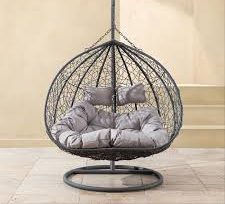 Premium Double Seater Jhola Swing Chair Heavy Duty Hanging Chair for Garden Balcony Patio Outdoor Furniture Premium Double Seater Jhola Swing Chair